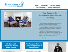Tablet Screenshot of hypnotherapytrainer.com